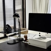 Monitor of convenient modern computer in office